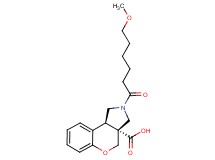 (3aR*,9bR*)-2-(6-methoxyhexanoyl)-1,2,3,9b-tetrahydrochromeno[3,4-c]pyrrole-3a(4H)-carboxylic acid