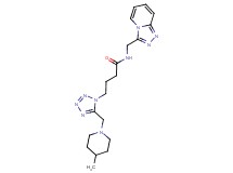 4-{5-[(4-methylpiperidin-1-yl)methyl]-1H-tetrazol-1-yl}-N-([1,2,4]triazolo[4,3-a]pyridin-3-ylmethyl)butanamide