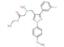 ethyl N-{[3-(3-fluorophenyl)-1-(4-methoxyphenyl)-1H-pyrazol-4-yl]methyl}-N-methylglycinate