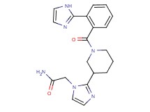 2-(2-{1-[2-(1H-imidazol-2-yl)benzoyl]-3-piperidinyl}-1H-imidazol-1-yl)acetamide