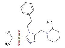 1-{[2-(isopropylsulfonyl)-1-(2-phenylethyl)-1H-imidazol-5-yl]methyl}-2-methylpiperidine