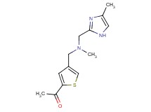 1-[4-({methyl[(4-methyl-1H-imidazol-2-yl)methyl]amino}methyl)-2-thienyl]ethanone