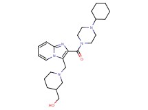 [1-({2-[(4-cyclohexyl-1-piperazinyl)carbonyl]imidazo[1,2-a]pyridin-3-yl}methyl)-3-piperidinyl]methanol