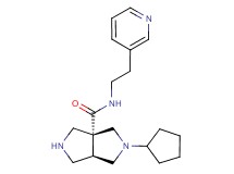 (3aR*,6aR*)-2-cyclopentyl-N-(2-pyridin-3-ylethyl)hexahydropyrrolo[3,4-c]pyrrole-3a(1H)-carboxamide