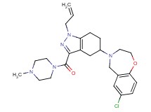 4-{1-allyl-3-[(4-methyl-1-piperazinyl)carbonyl]-4,5,6,7-tetrahydro-1H-indazol-5-yl}-7-chloro-2,3,4,5-tetrahydro-1,4-benzoxazepine