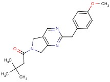 6-(3,3-dimethylbutanoyl)-2-(4-methoxybenzyl)-6,7-dihydro-5H-pyrrolo[3,4-d]pyrimidine