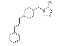 4-[(4-methyl-4H-1,2,4-triazol-3-yl)methyl]-1-[(2E)-3-phenylprop-2-en-1-yl]piperidine