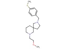 7-(2-methoxyethyl)-2-[4-(methylthio)benzyl]-2,7-diazaspiro[4.5]decane