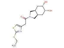 (3aR*,5R*,6S*,7aS*)-2-{[2-(ethylthio)-1,3-thiazol-4-yl]acetyl}octahydro-1H-isoindole-5,6-diol