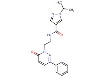 1-isopropyl-N-[2-(6-oxo-3-phenylpyridazin-1(6H)-yl)ethyl]-1H-pyrazole-4-carboxamide