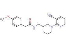 N-{[1-(3-cyanopyridin-2-yl)piperidin-3-yl]methyl}-2-(4-methoxyphenyl)acetamide