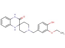 1-(3-ethoxy-4-hydroxybenzyl)-1',4'-dihydro-3'H-spiro[piperidine-4,2'-quinoxalin]-3'-one