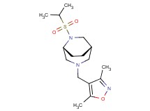 (1S*,5R*)-3-[(3,5-dimethyl-4-isoxazolyl)methyl]-6-(isopropylsulfonyl)-3,6-diazabicyclo[3.2.2]nonane