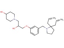 1-(3-{3-[(2,2-diallyl-1-pyrrolidinyl)methyl]phenoxy}-2-hydroxypropyl)-4-piperidinol