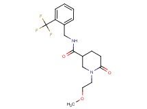 1-(2-methoxyethyl)-6-oxo-N-[2-(trifluoromethyl)benzyl]-3-piperidinecarboxamide