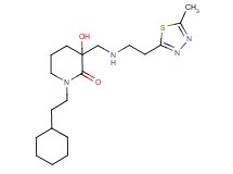 1-(2-cyclohexylethyl)-3-hydroxy-3-({[2-(5-methyl-1,3,4-thiadiazol-2-yl)ethyl]amino}methyl)piperidin-2-one