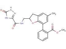 methyl 2-[5-methyl-2-({[(5-oxo-4,5-dihydro-1H-1,2,4-triazol-3-yl)carbonyl]amino}methyl)-2,3-dihydro-1-benzofuran-7-yl]benzoate