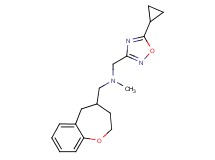 1-(5-cyclopropyl-1,2,4-oxadiazol-3-yl)-N-methyl-N-(2,3,4,5-tetrahydro-1-benzoxepin-4-ylmethyl)methanamine