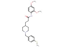 N-(2,4-dimethoxyphenyl)-3-{1-[4-(methylthio)benzyl]-4-piperidinyl}propanamide