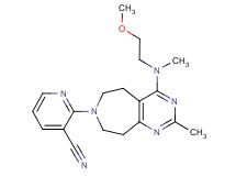 2-{4-[(2-methoxyethyl)(methyl)amino]-2-methyl-5,6,8,9-tetrahydro-7H-pyrimido[4,5-d]azepin-7-yl}nicotinonitrile