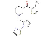 (3-methyl-2-thienyl)(1-{[1-(1,3-thiazol-2-yl)-1H-pyrrol-2-yl]methyl}-3-piperidinyl)methanone