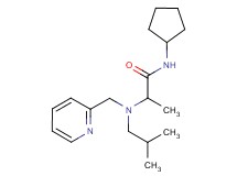N-cyclopentyl-2-[isobutyl(pyridin-2-ylmethyl)amino]propanamide