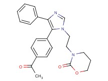3-{2-[5-(4-acetylphenyl)-4-phenyl-1H-imidazol-1-yl]ethyl}-1,3-oxazinan-2-one
