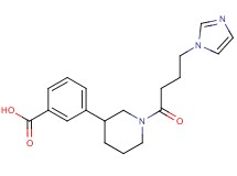 3-{1-[4-(1H-imidazol-1-yl)butanoyl]piperidin-3-yl}benzoic acid