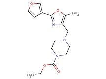 ethyl 4-{[2-(3-furyl)-5-methyl-1,3-oxazol-4-yl]methyl}-1-piperazinecarboxylate