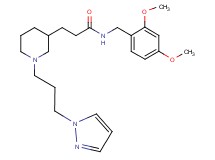 N-(2,4-dimethoxybenzyl)-3-{1-[3-(1H-pyrazol-1-yl)propyl]-3-piperidinyl}propanamide