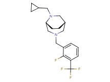 (1S*,5R*)-6-(cyclopropylmethyl)-3-[2-fluoro-3-(trifluoromethyl)benzyl]-3,6-diazabicyclo[3.2.2]nonane