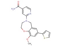 2-[9-methoxy-7-(2-thienyl)-2,3-dihydro-1,4-benzoxazepin-4(5H)-yl]isonicotinamide