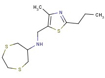 1,4-dithiepan-6-yl[(4-methyl-2-propyl-1,3-thiazol-5-yl)methyl]amine