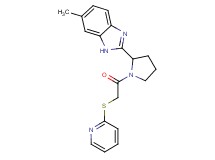 6-methyl-2-{1-[(2-pyridinylthio)acetyl]-2-pyrrolidinyl}-1H-benzimidazole
