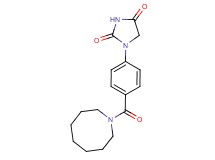 1-[4-(1-azocanylcarbonyl)phenyl]-2,4-imidazolidinedione