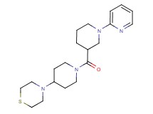4-{1-[(1-pyridin-2-ylpiperidin-3-yl)carbonyl]piperidin-4-yl}thiomorpholine