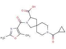 8-(cyclopropylcarbonyl)-2-[(2,5-dimethyl-1,3-oxazol-4-yl)carbonyl]-2,8-diazaspiro[4.5]decane-3-carboxylic acid