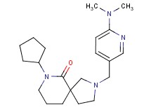 7-cyclopentyl-2-{[6-(dimethylamino)pyridin-3-yl]methyl}-2,7-diazaspiro[4.5]decan-6-one