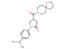 1-(4-isopropylphenyl)-4-(1-oxa-8-azaspiro[4.5]dec-8-ylcarbonyl)-2-pyrrolidinone