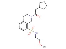 2-(cyclopentylacetyl)-N-(2-methoxyethyl)-1,2,3,4-tetrahydroisoquinoline-8-sulfonamide