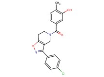 5-{[3-(4-chlorophenyl)-6,7-dihydroisoxazolo[4,5-c]pyridin-5(4H)-yl]carbonyl}-2-methylphenol
