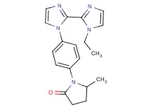 1-[4-(1'-ethyl-1H,1'H-2,2'-biimidazol-1-yl)phenyl]-5-methylpyrrolidin-2-one