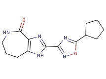2-(5-cyclopentyl-1,2,4-oxadiazol-3-yl)-5,6,7,8-tetrahydroimidazo[4,5-c]azepin-4(1H)-one