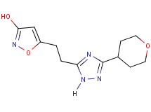 5-{2-[3-(tetrahydro-2H-pyran-4-yl)-1H-1,2,4-triazol-5-yl]ethyl}isoxazol-3-ol