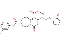 methyl 3-[(3-fluorophenyl)acetyl]-7-oxo-9-[2-(2-oxo-1-pyrrolidinyl)ethoxy]-1,2,3,4,5,7-hexahydropyrido[1,2-d][1,4]diazepine-10-carboxylate