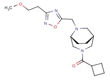 (1R*,5R*)-3-(cyclobutylcarbonyl)-6-{[3-(2-methoxyethyl)-1,2,4-oxadiazol-5-yl]methyl}-3,6-diazabicyclo[3.2.2]nonane