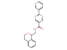 N-(3,4-dihydro-1H-isochromen-1-ylmethyl)-2-pyridin-3-ylpyrimidine-5-carboxamide