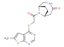 (1S*,6R*)-9-{[(6-methylthieno[2,3-d]pyrimidin-4-yl)thio]acetyl}-3,9-diazabicyclo[4.2.1]nonan-4-one