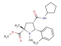 methyl (2S*,4S*,5R*)-4-[(cyclopentylamino)carbonyl]-1,2-dimethyl-5-(2-methylphenyl)-2-pyrrolidinecarboxylate