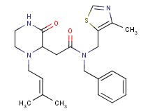 N-benzyl-2-[1-(3-methyl-2-buten-1-yl)-3-oxo-2-piperazinyl]-N-[(4-methyl-1,3-thiazol-5-yl)methyl]acetamide